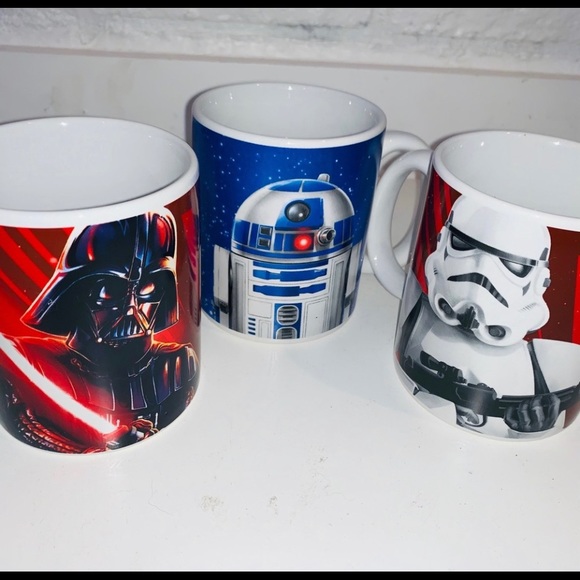 Star Wars Fan Set of 3 Mugs & Trivet/Cutting Board - Picture 3 of 7